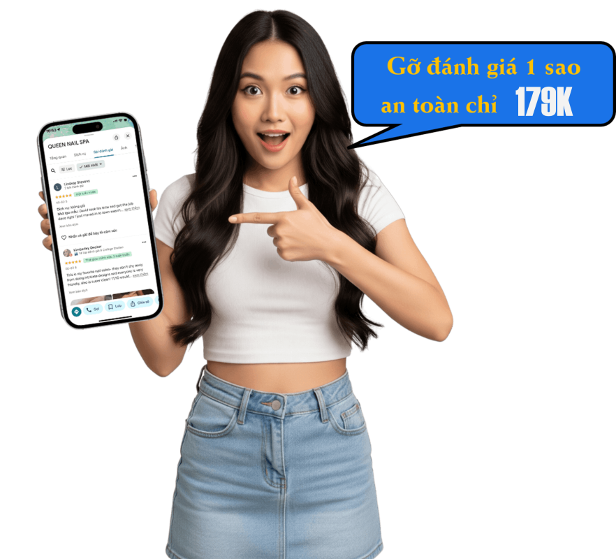 dịch vụ gỡ đánh giá 1 sao google map